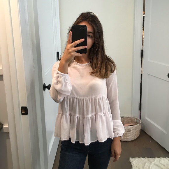 Urban Outfitters Tops - PASTEL PINK URBAN BLOUSE